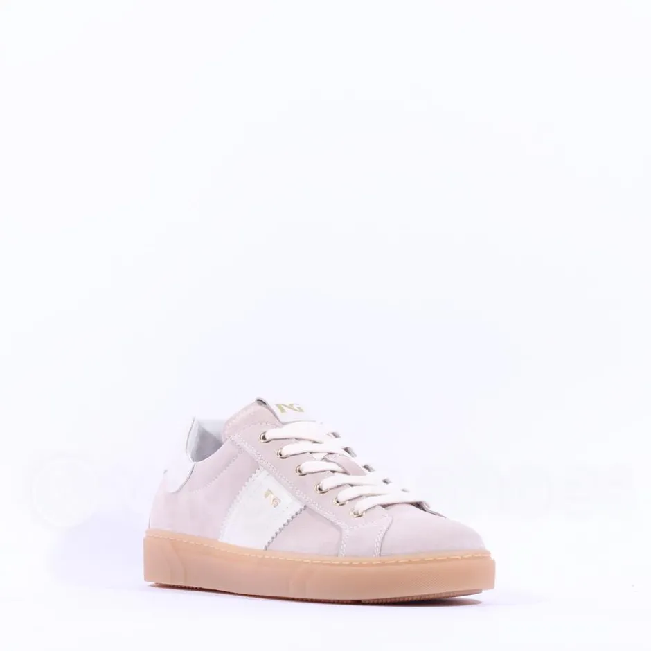 Women NeroGiardini Gumsole Trainer - Beige Suede