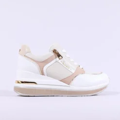 Women Tommy Bowe Ladies Gunter Wedge Trainer - White Combi