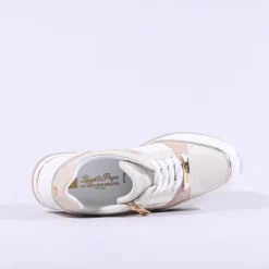 Women Tommy Bowe Ladies Gunter Wedge Trainer - White Combi