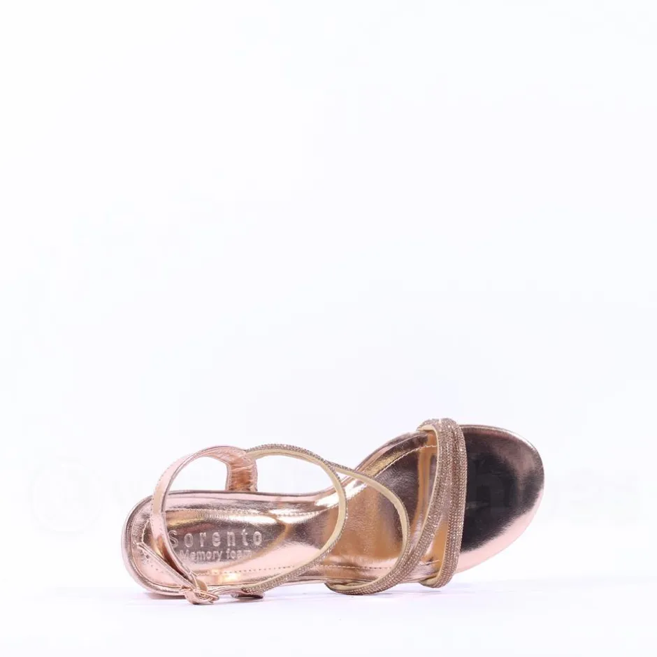 Women Sorento Gweedore Strappy Block Sandal - Gold