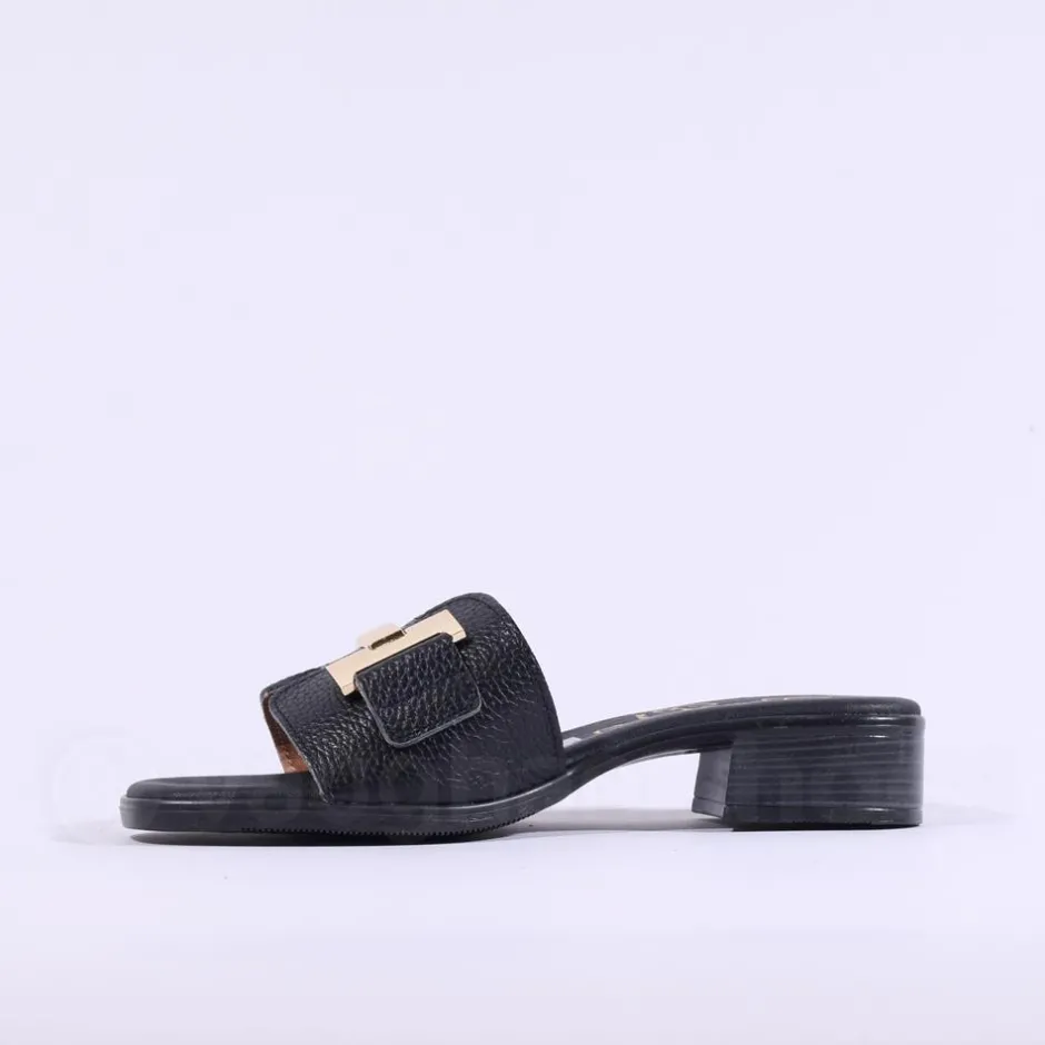 Women Oh My Sandals H Link Mule Slider - Black