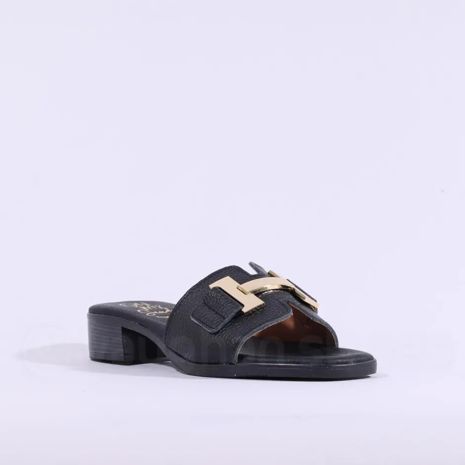 Women Oh My Sandals H Link Mule Slider - Black