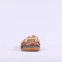 Women Oh My Sandals H Link Mule Slider - Camel