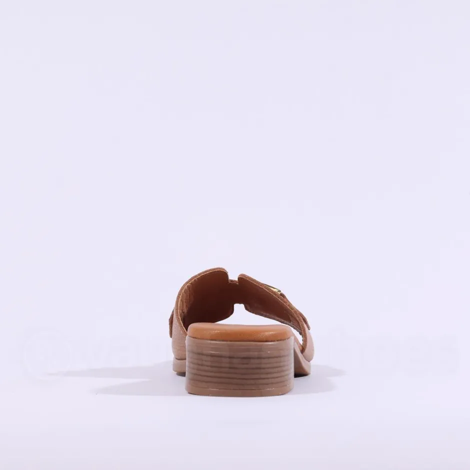 Women Oh My Sandals H Link Mule Slider - Camel
