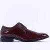 Brent Pope Halcombe Laced Plain Toe Shoe - Burgundy