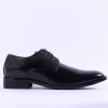 Brent Pope Halcombe Laced Plain Toe Shoe - Black