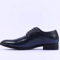 Brent Pope Halcombe Laced Plain Toe Shoe - Navy