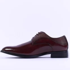 Brent Pope Halcombe Laced Plain Toe Shoe - Burgundy