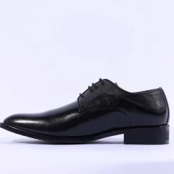 Brent Pope Halcombe Laced Plain Toe Shoe - Black