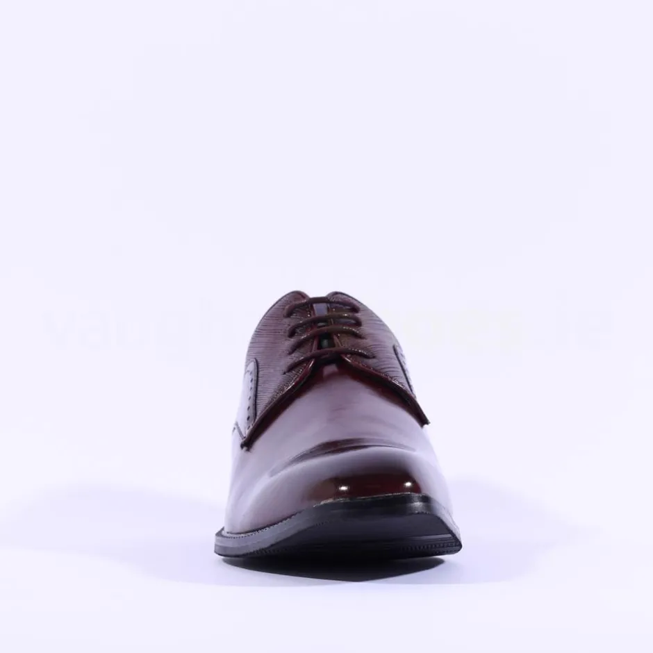 Brent Pope Halcombe Laced Plain Toe Shoe - Burgundy