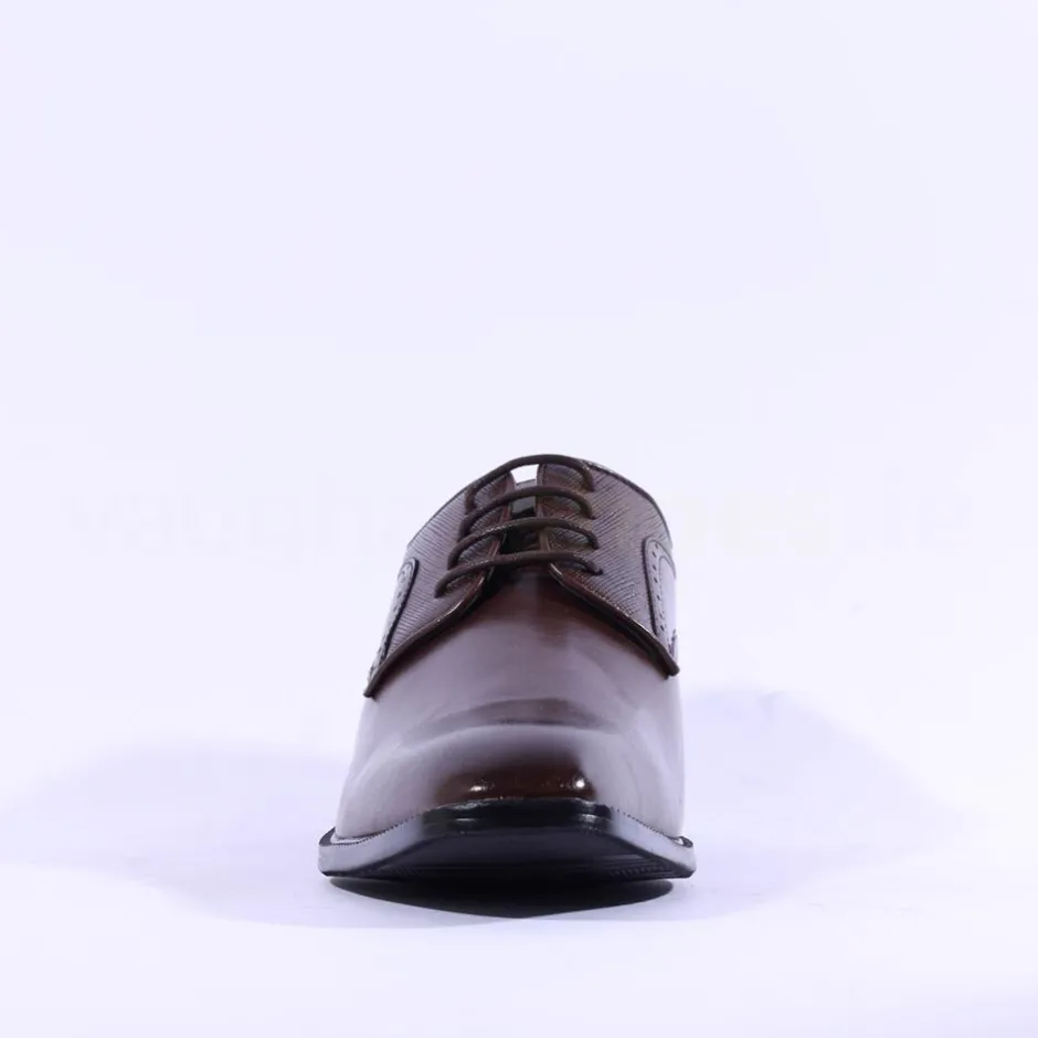 Brent Pope Halcombe Laced Plain Toe Shoe - Walnut
