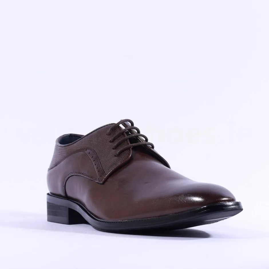 Brent Pope Halcombe Laced Plain Toe Shoe - Walnut