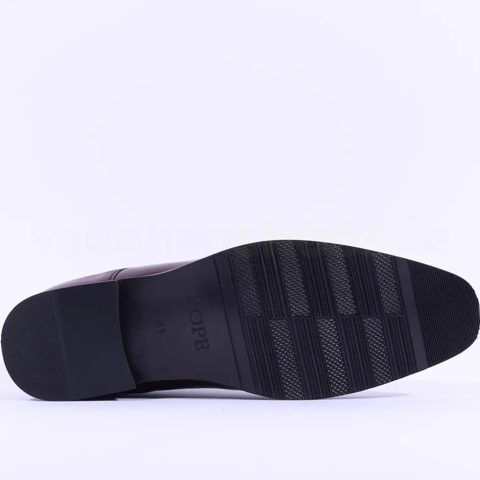 Brent Pope Halcombe Laced Plain Toe Shoe - Burgundy