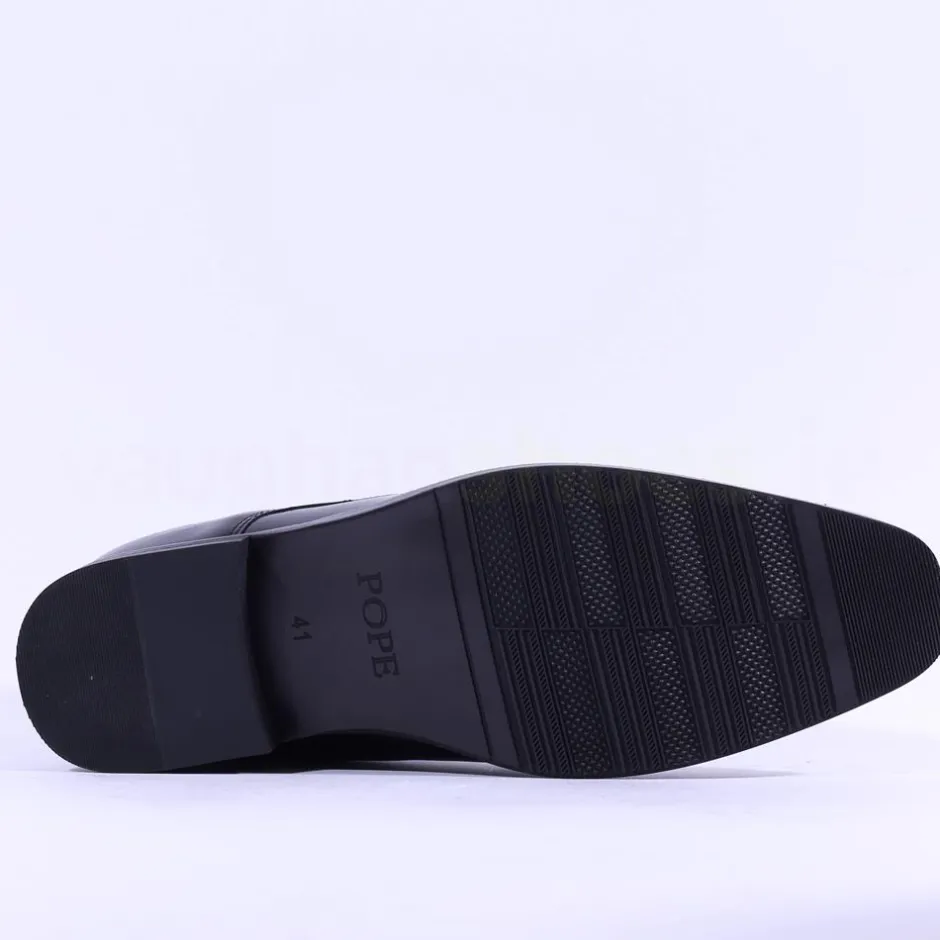 Brent Pope Halcombe Laced Plain Toe Shoe - Black