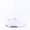 Women Gabor Haley Rolling Soft Side Zip - White Gold Leather