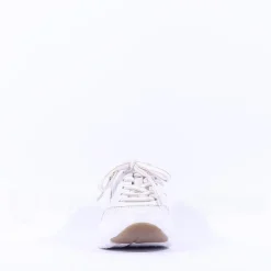 Women Gabor Haley Rolling Soft Side Zip - White Gold Leather