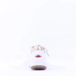 Women Gabor Haley Rolling Soft Side Zip - White Gold Leather