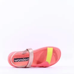 Women Wonders Hali Strappy Sporty Sandal - Coral Combi