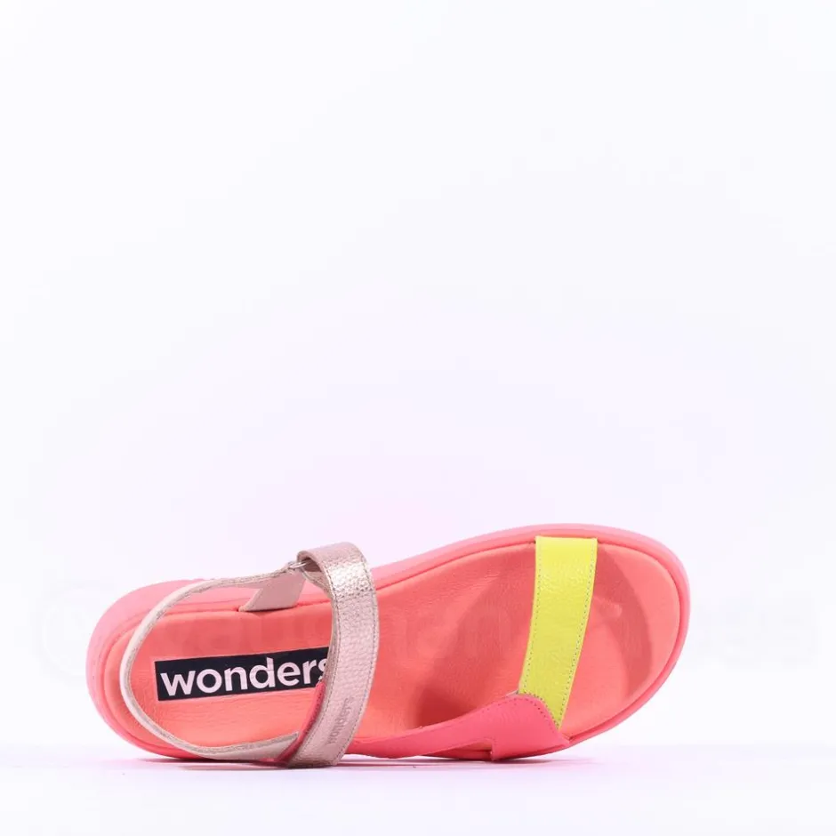 Women Wonders Hali Strappy Sporty Sandal - Coral Combi