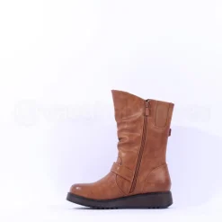 Women Heavenly Feet Hannah4 Mid Calf Boot - Tan