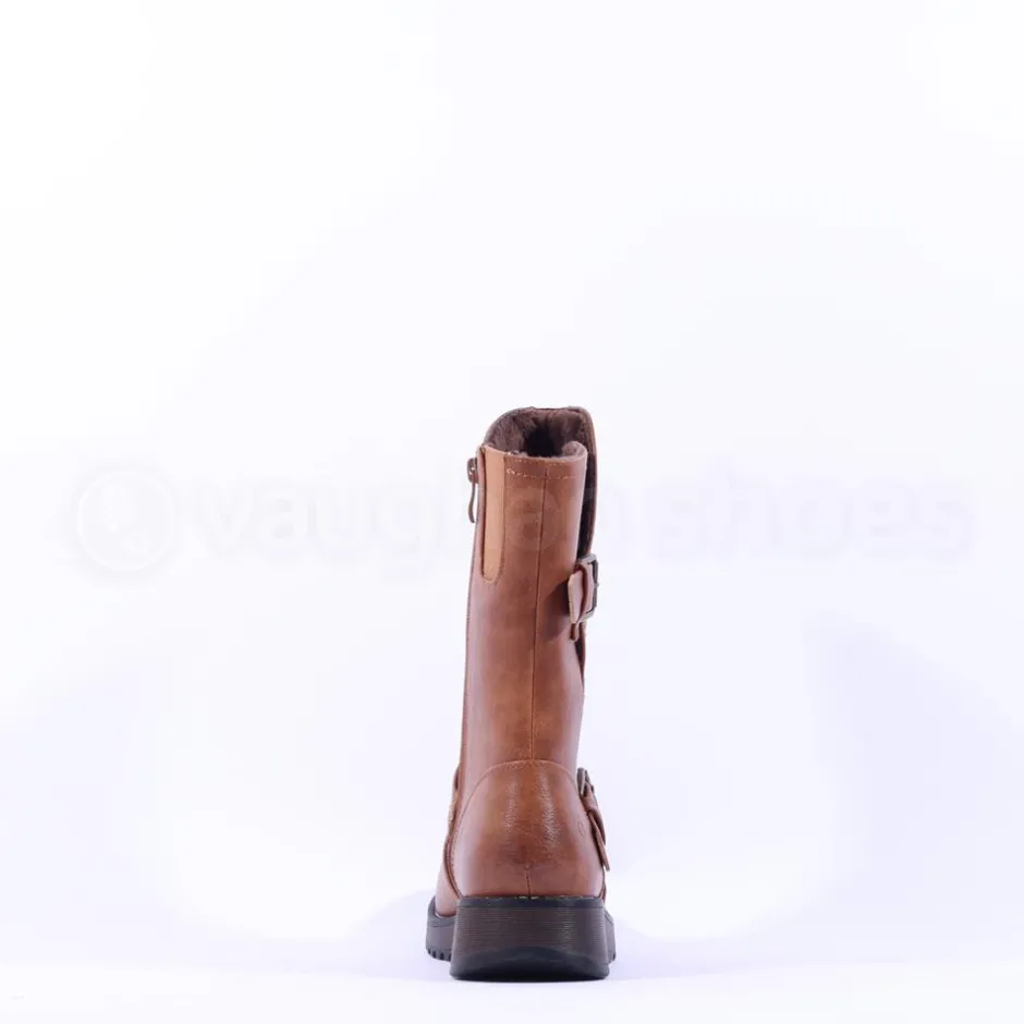 Women Heavenly Feet Hannah4 Mid Calf Boot - Tan
