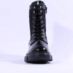 Women Marco Moreo Harley Laced Military Boot - Black Combi