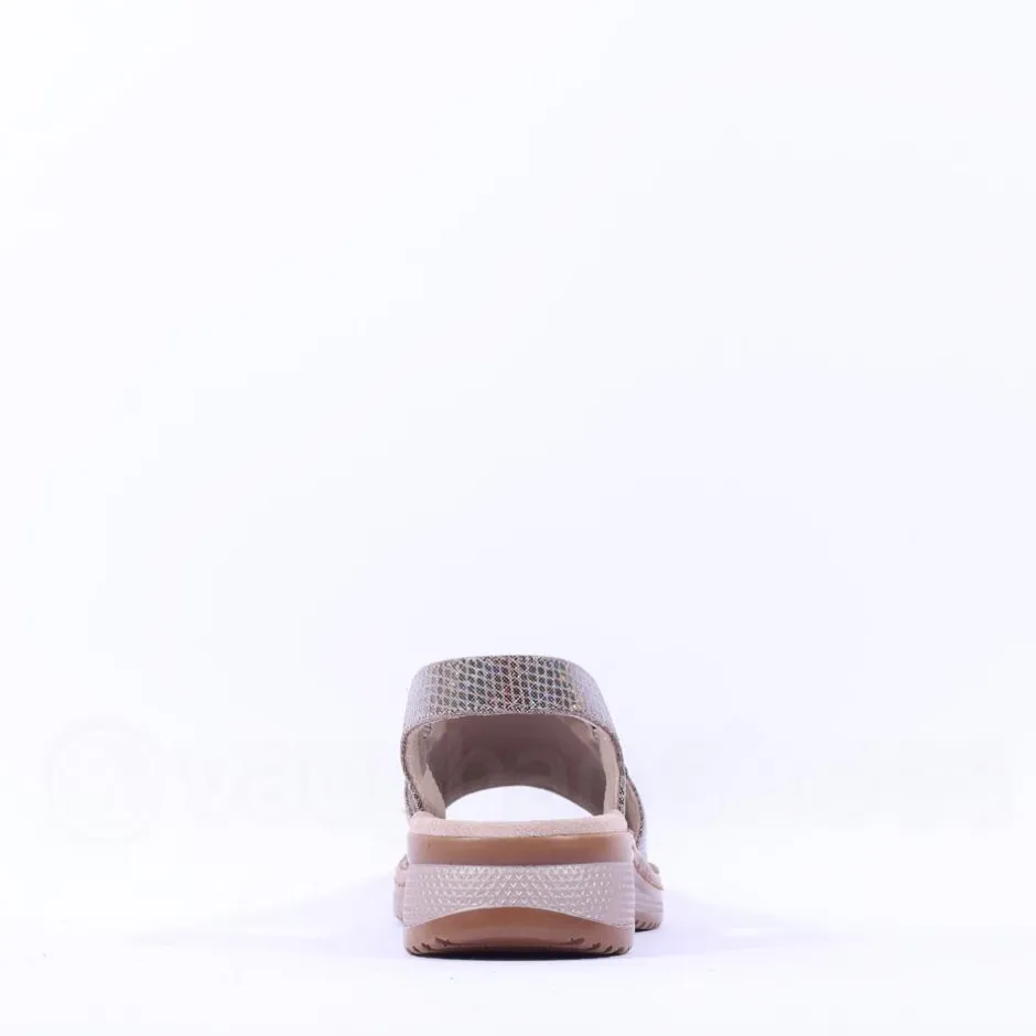 Women Ara Hawaii Slingback Low Wedge Sandal - Cashmere Shimmer