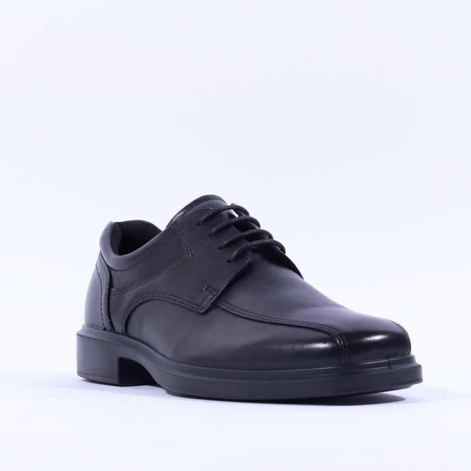 Ecco Men Helsinki 2 Laced Stitched Toe - Black Leather