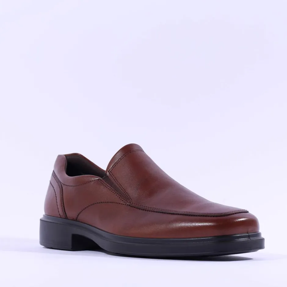 Ecco Men Helsinki 2 Slip On Shoe - Cognac Leather