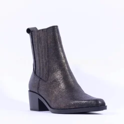 Women Tamaris Howdy Low Block Heel Gusset Boot - Bronze