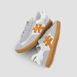 Women Another Trend Iconic Ii Gumsole Trainer - Silver Orange