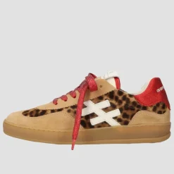 Women Another Trend Iconic Ii Gumsole Trainer - Camel Leopard