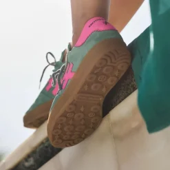 Women Another Trend Iconic Ii Gumsole Trainer - Green Pink