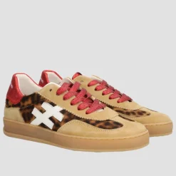 Women Another Trend Iconic Ii Gumsole Trainer - Camel Leopard