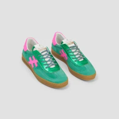 Women Another Trend Iconic Ii Gumsole Trainer - Green Pink