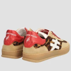 Women Another Trend Iconic Ii Gumsole Trainer - Camel Leopard