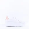 Women Wonders Iliana Laced Platform Trainer - White Nude
