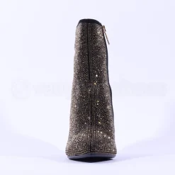 Women Una Healy It Had To Be You Heel Boot - Black Gold Sparkle