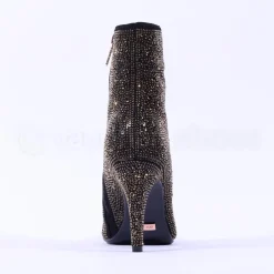 Women Una Healy It Had To Be You Heel Boot - Black Gold Sparkle