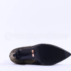 Women Una Healy It Had To Be You Heel Boot - Black Gold Sparkle