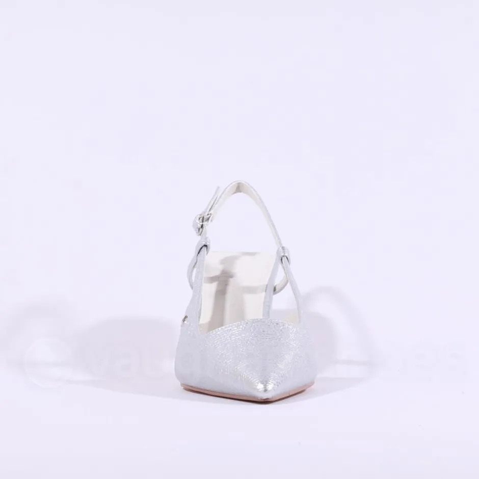 Women Una Healy Its Funky Pointed Slingback - Silver