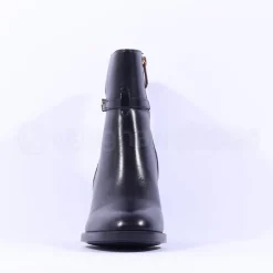 Women Tamaris Jacqie Blockheel Strap Ankleboot - Black Leather