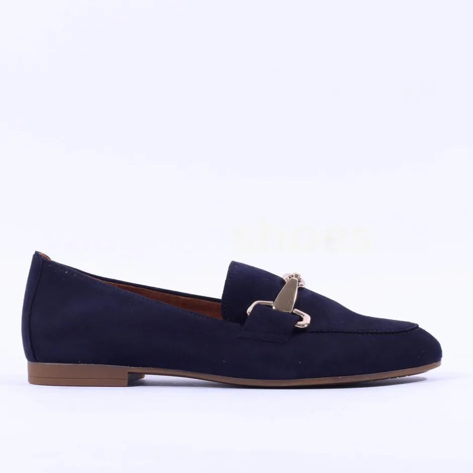 Women Gabor Jangle Slip On Buckle Loafer - Dark Navy
