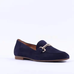 Women Gabor Jangle Slip On Buckle Loafer - Dark Navy