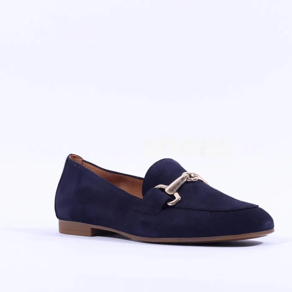 Women Gabor Jangle Slip On Buckle Loafer - Dark Navy
