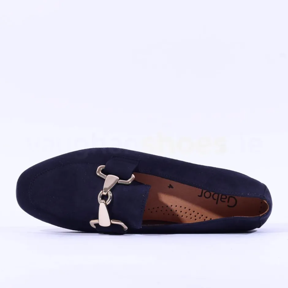 Women Gabor Jangle Slip On Buckle Loafer - Dark Navy