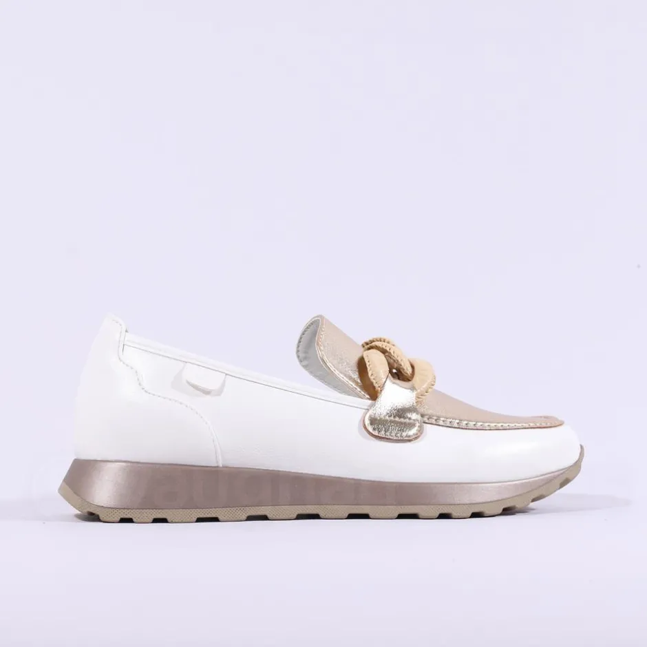 Women Tommy Bowe Ladies Javelet Link Slip On - White Gold