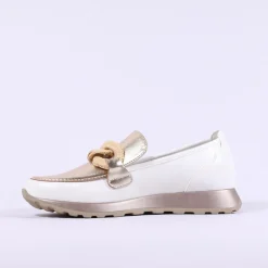 Women Tommy Bowe Ladies Javelet Link Slip On - White Gold