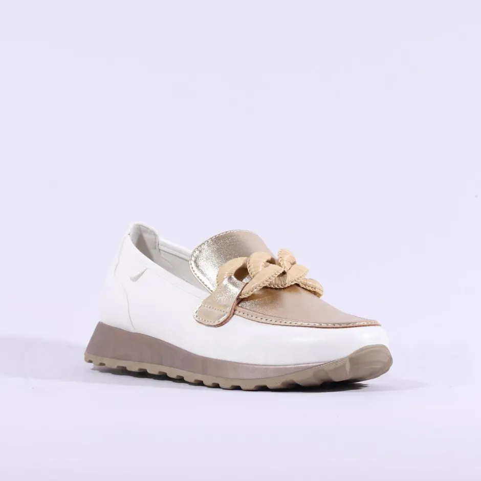 Women Tommy Bowe Ladies Javelet Link Slip On - White Gold