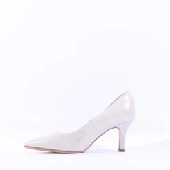 Women Tamaris Joane Classic Pointed Mid Heel - Silver